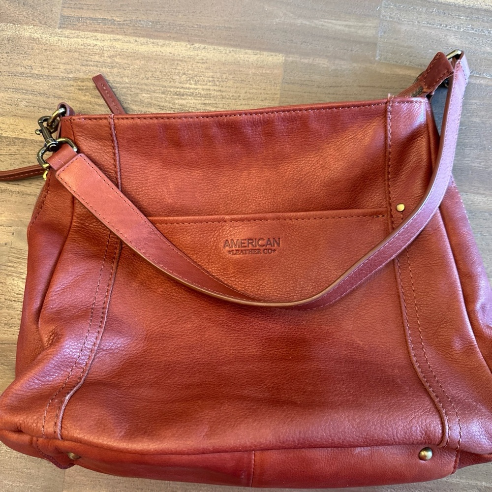 American Leather Co. Rust Shoulder Bag